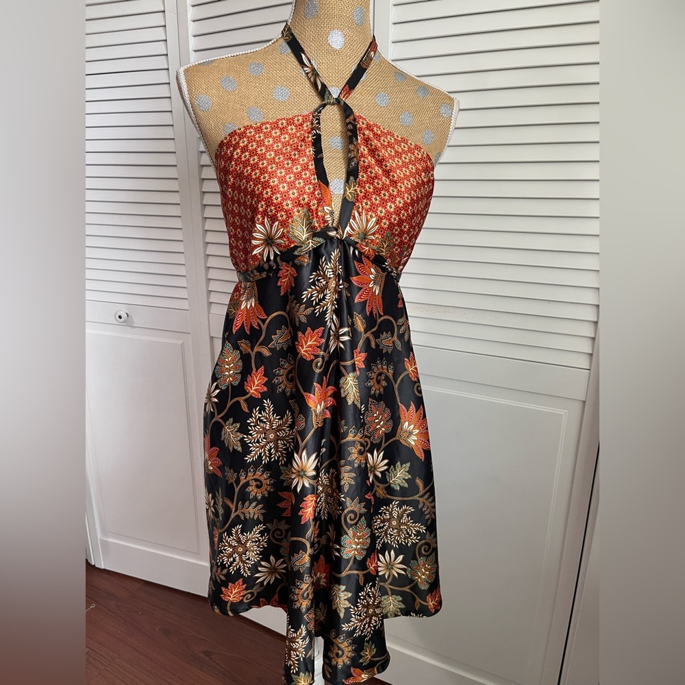 Silk boho summer dress New - Picture 3 of 7